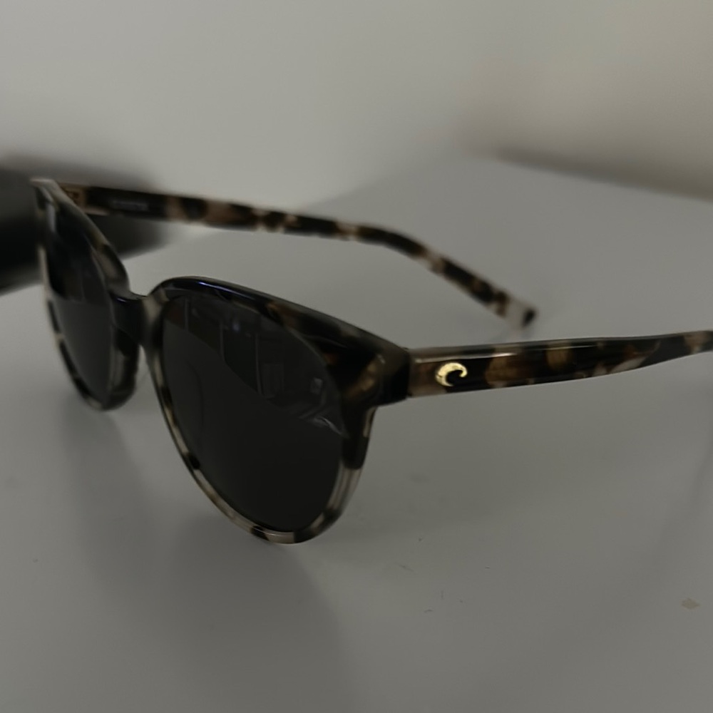 Costa Tortoiseshell Sunglasses with Gold Accents